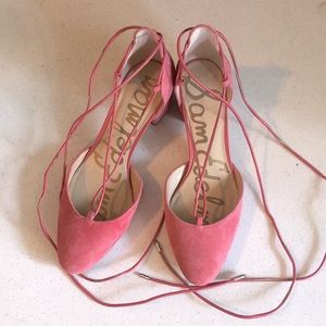 Sam Edelman suede lace up heels